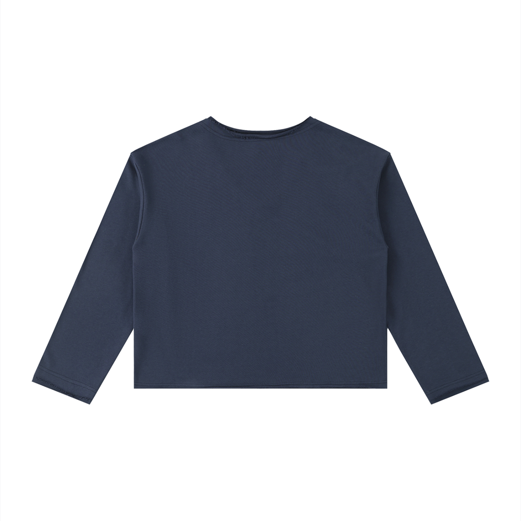 Born Worthy Women's Raw Hem Long Sleeve T-Shirt