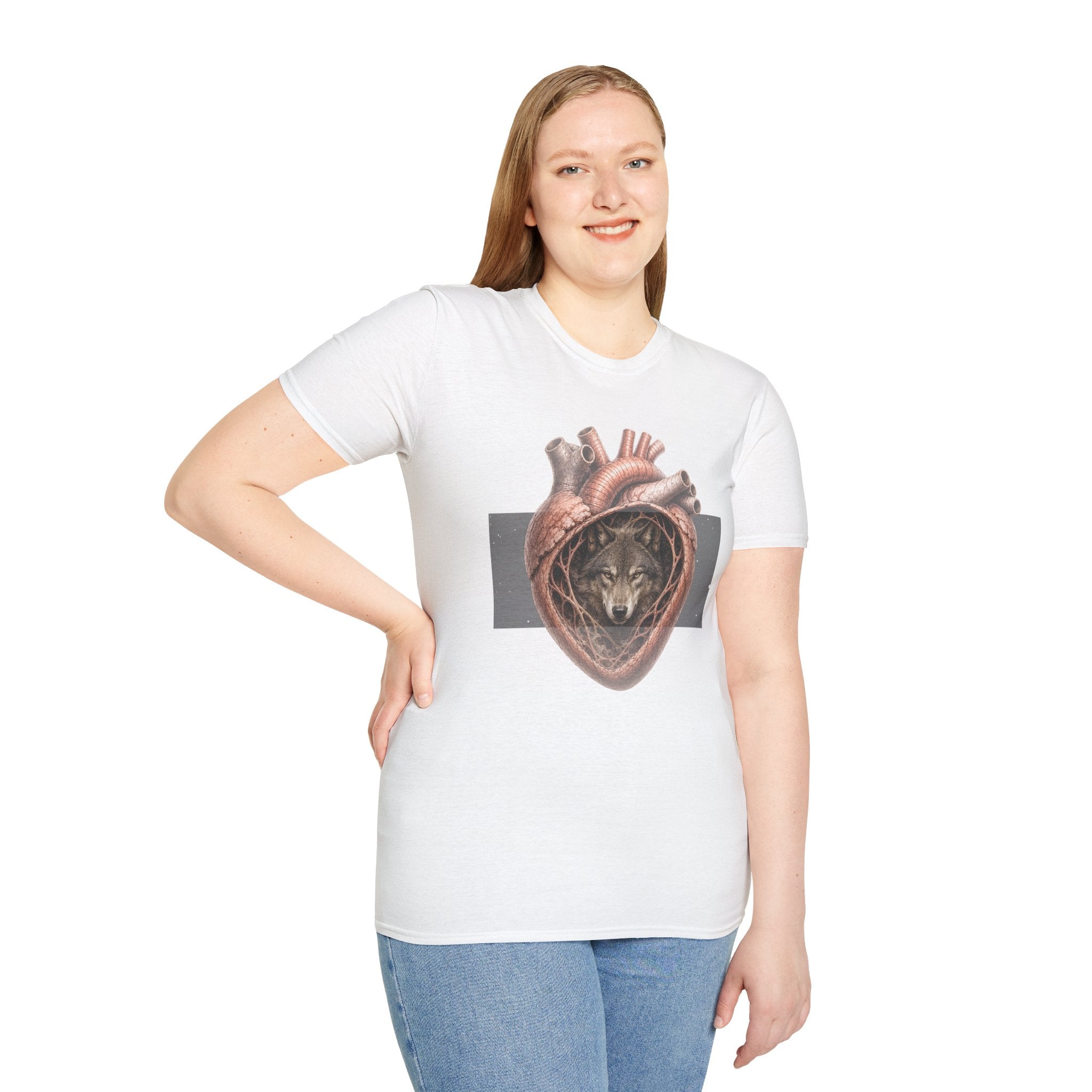 Spirit Wolf Heart T-Shirt