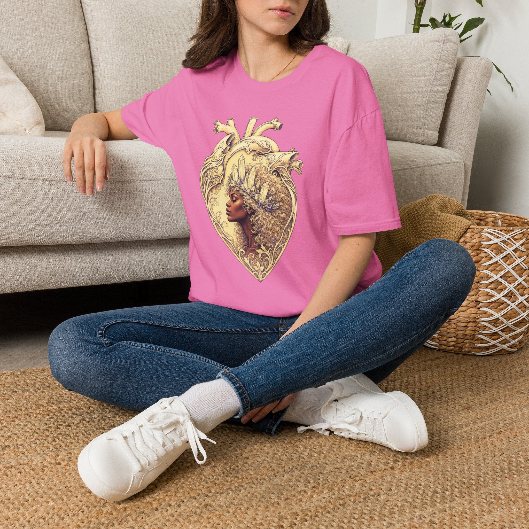 Crystal Crown Heart T-Shirt