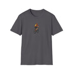 Cyclist with Backpack T-Shirt