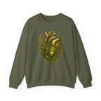 Green Woman Heart Crewneck Sweatshirt