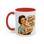 Love for Cranky People Retro Accent Coffee Mug