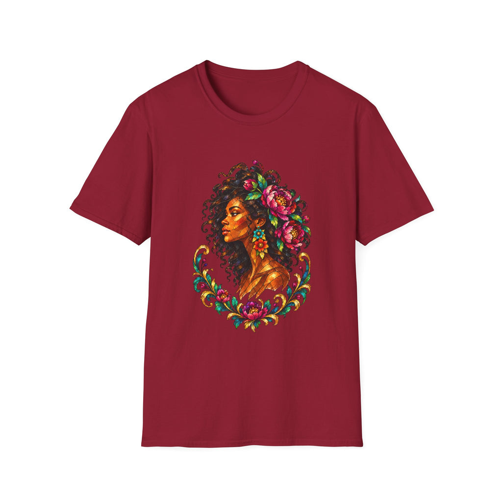 Peonies Stained Glass Graphic Tee