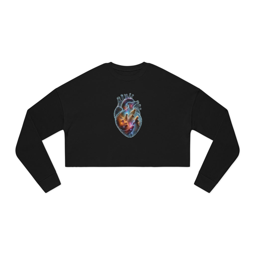 Cropped Sweatshirt —Galaxy Heart