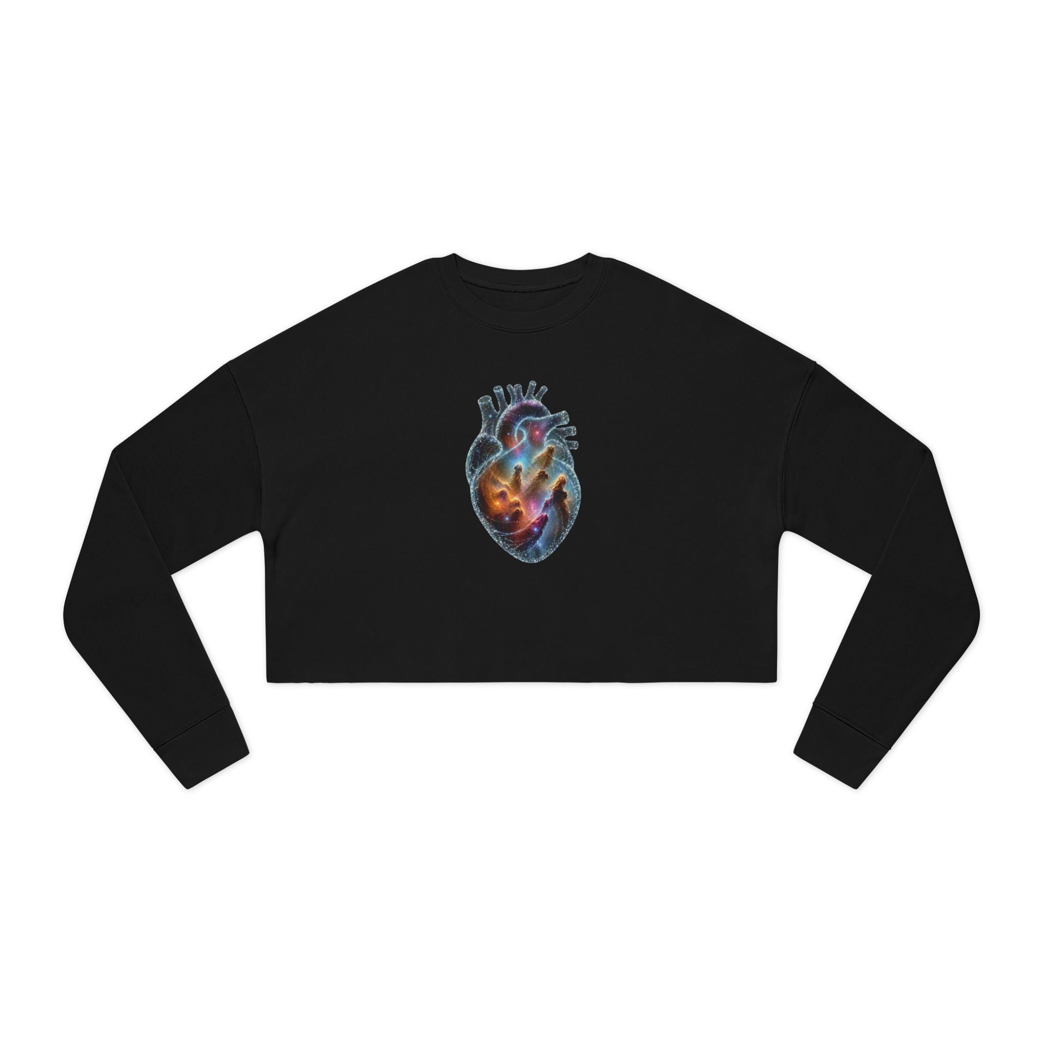 Cropped Sweatshirt —Galaxy Heart