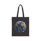 Crystal Earth Tote Bag — Eco-Friendly Canvas Shopping Tote
