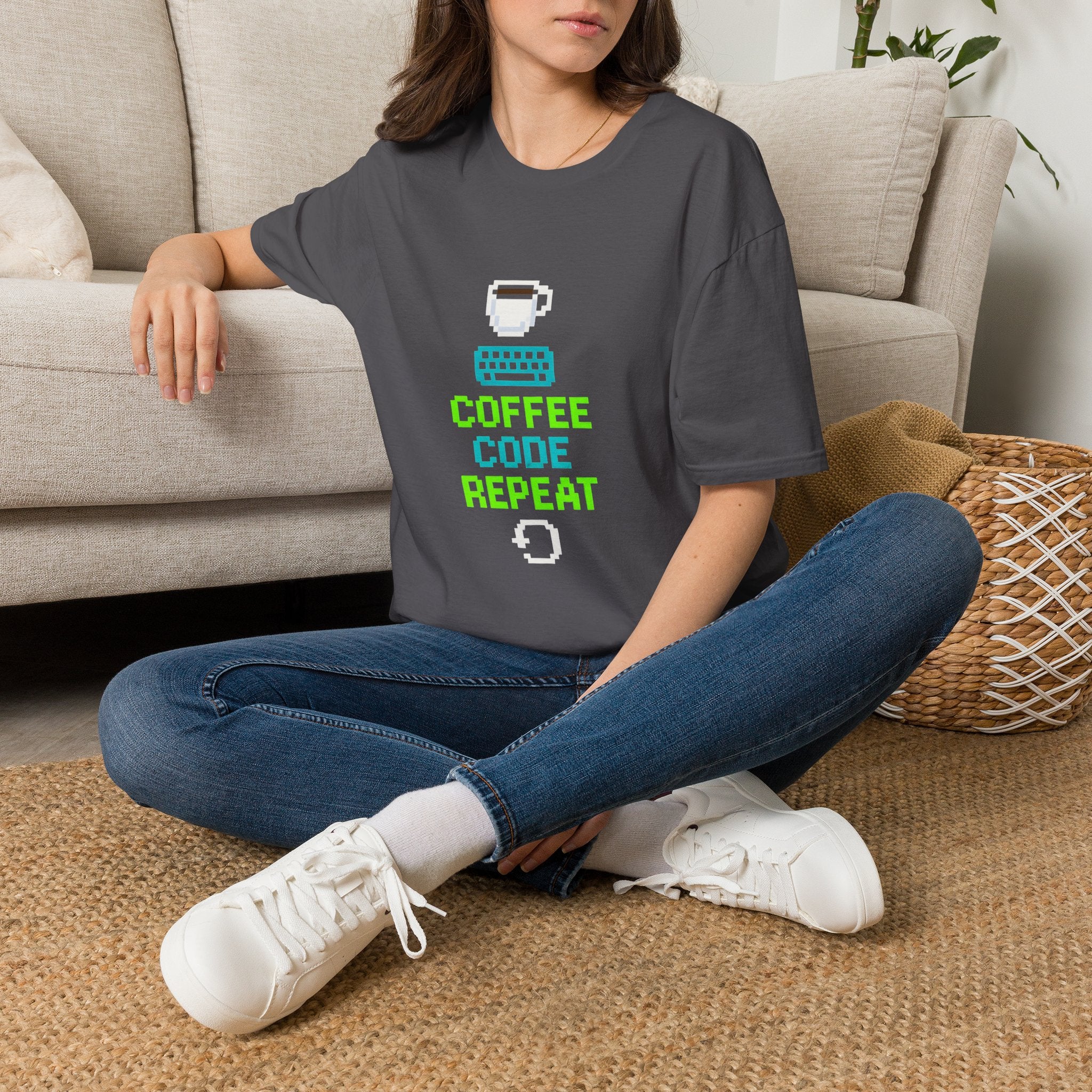 Coffee Code Repeat T-Shirt