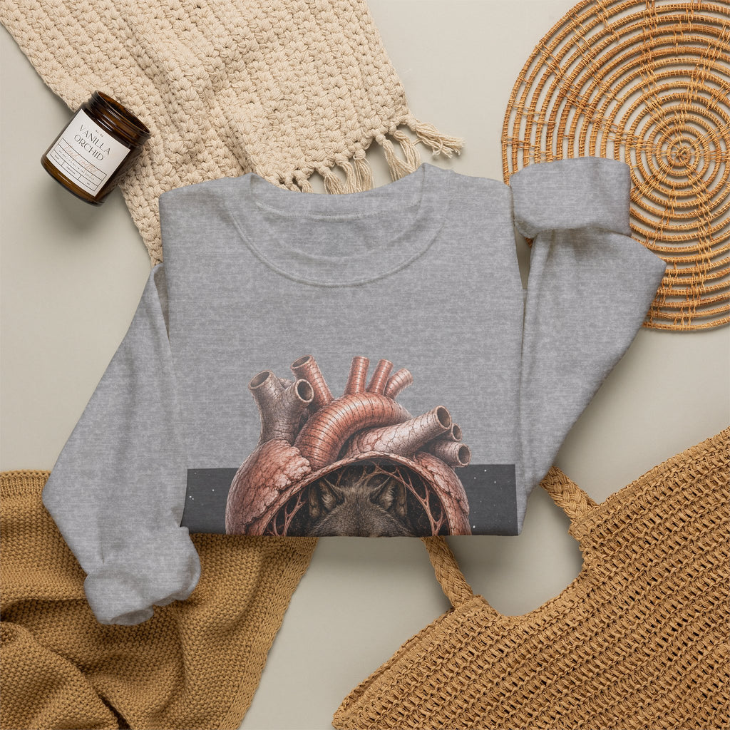 Wolf Heart Crewneck Sweatshirt