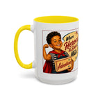 Retro 'Where Heroes & Scars Are Made' Accent Coffee Mug (11/15 oz)