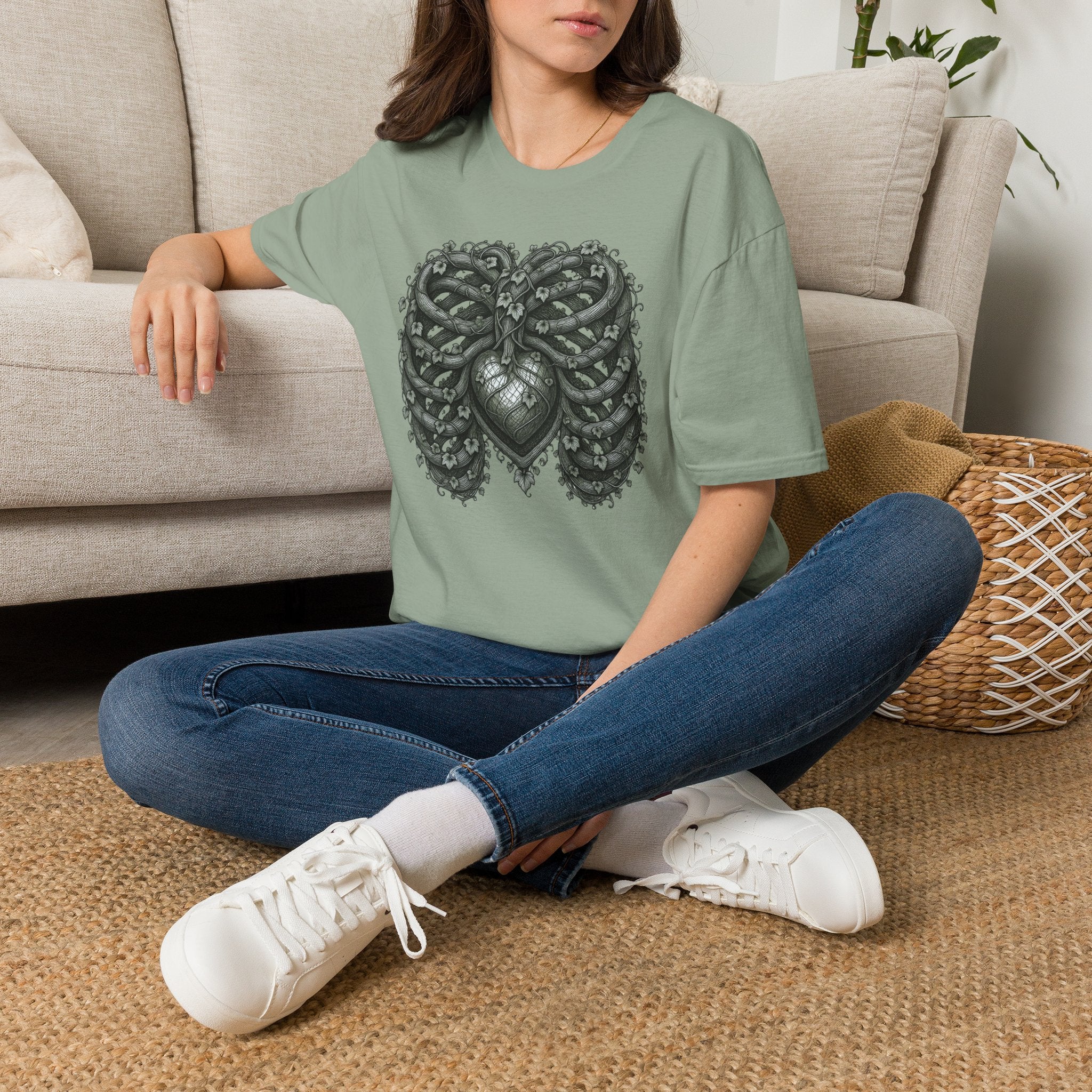 Etched Vine Ribcage T-Shirt