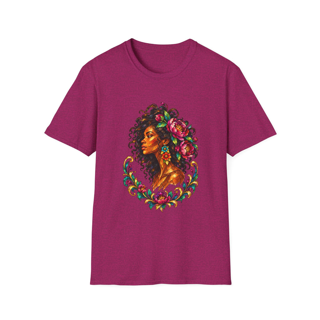 Peonies Stained Glass Graphic Tee