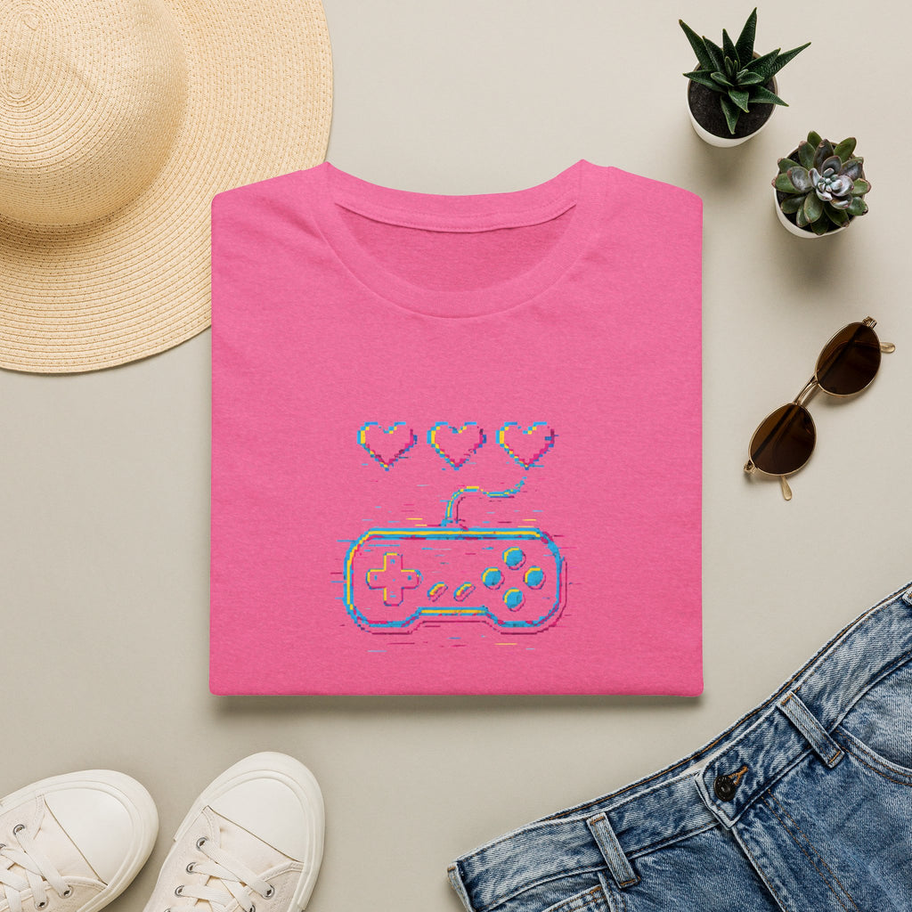 Three Hearts Gaming Controller T-Shirt