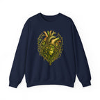 Green Woman Heart Crewneck Sweatshirt