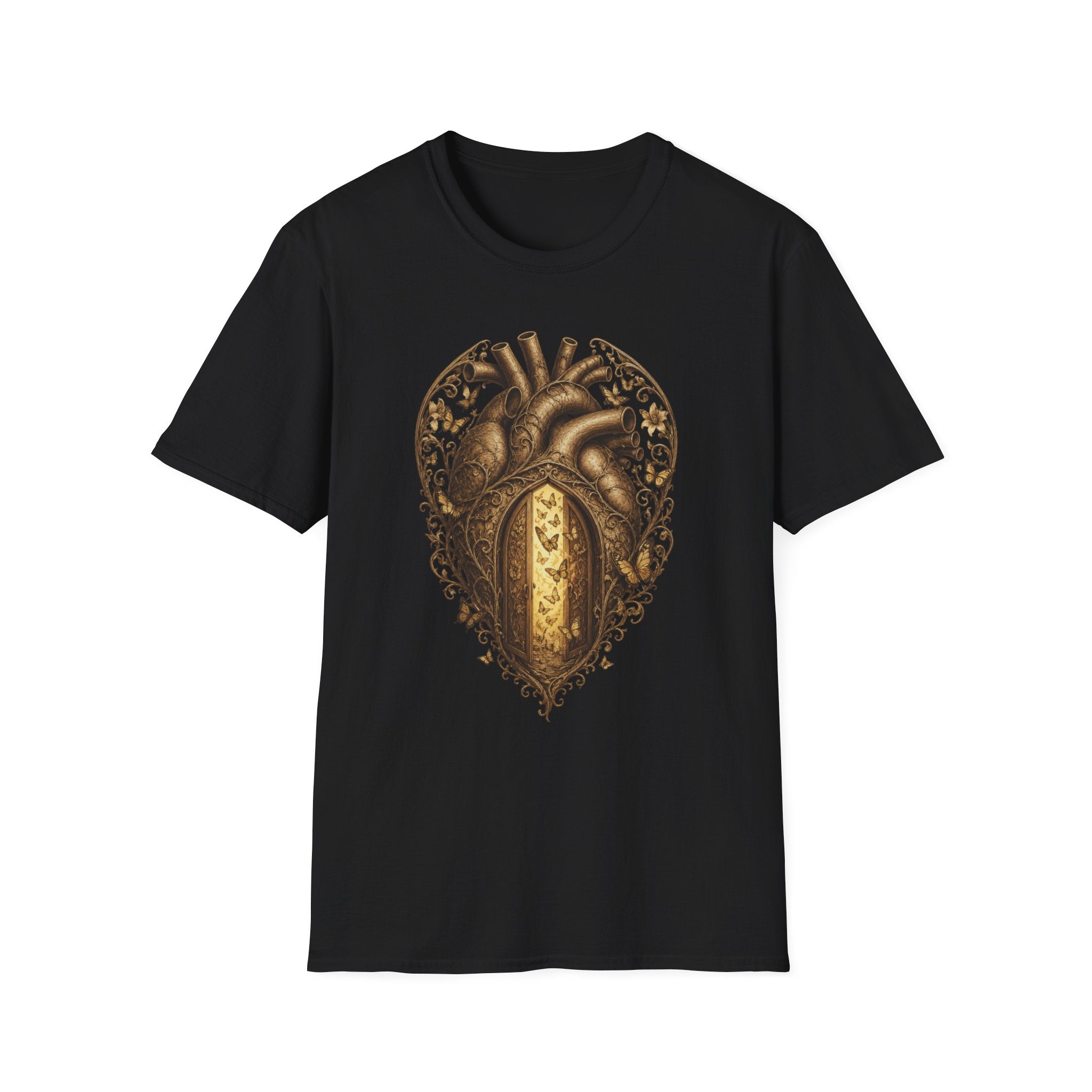 Butterfly Door Heart T-Shirt