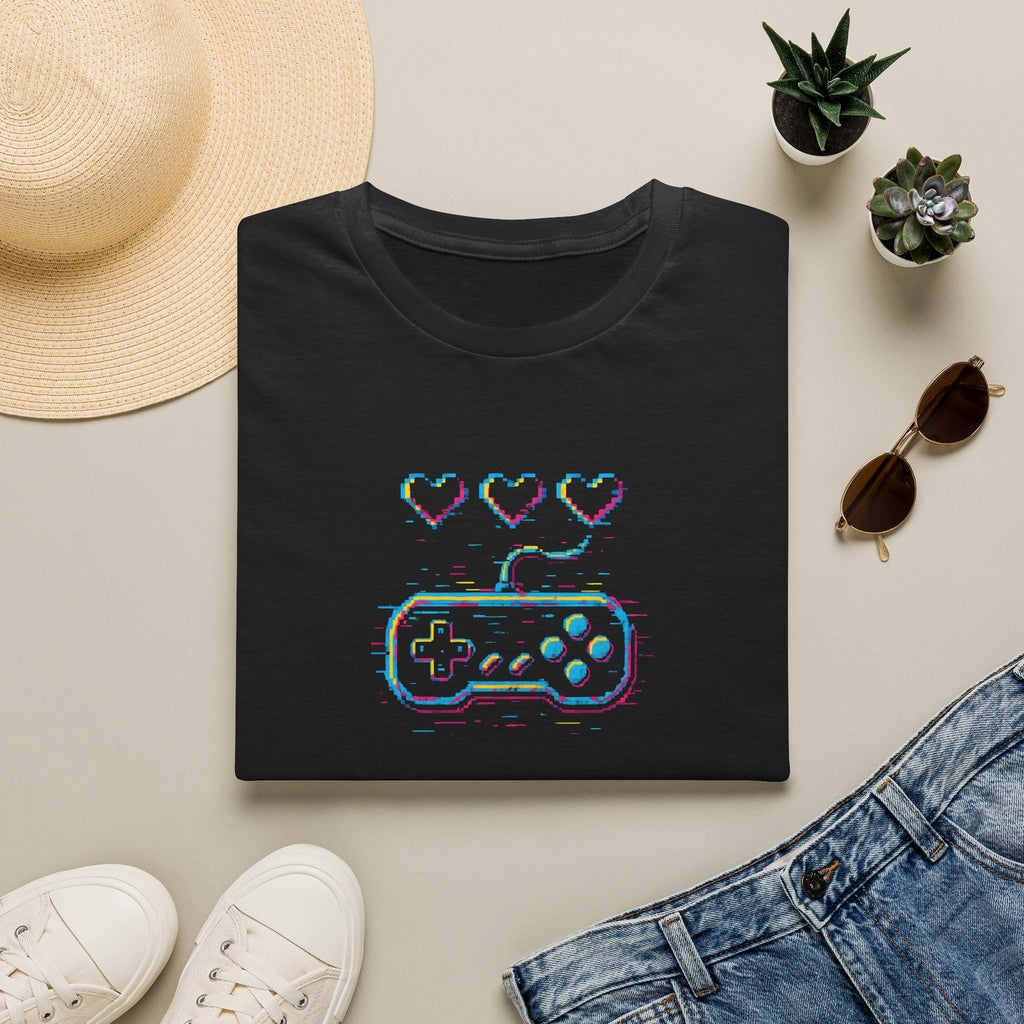 Three Hearts Gaming Controller T-Shirt