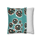 Anemones Faux Suede Square Pillowcase