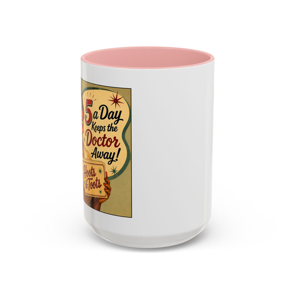 Vintage Coffee Mug – “A Day Keeps the Doctor Away!” Retro Diner Design (11/15oz)