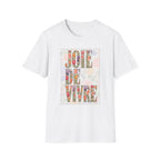 Joie de Vivre  Colorful Floral Graphic Tee