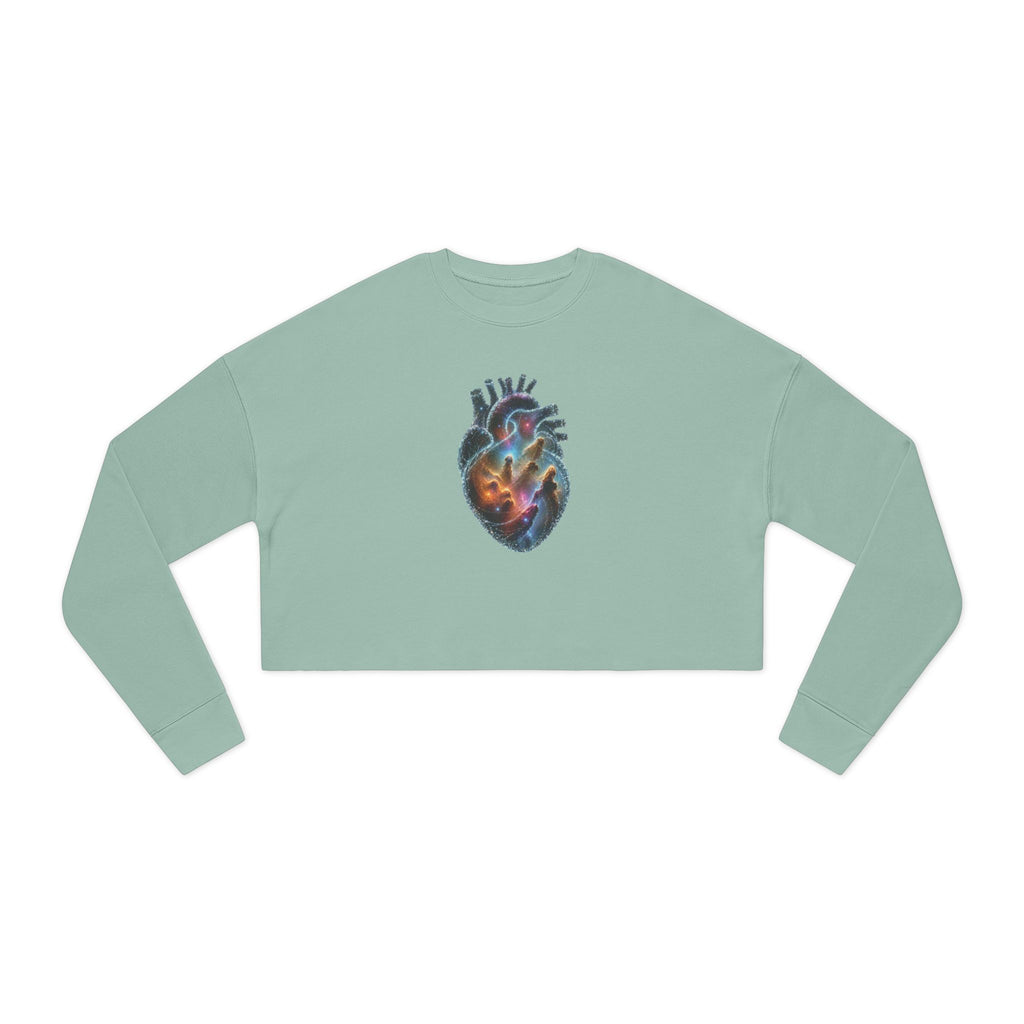 Cropped Sweatshirt —Galaxy Heart