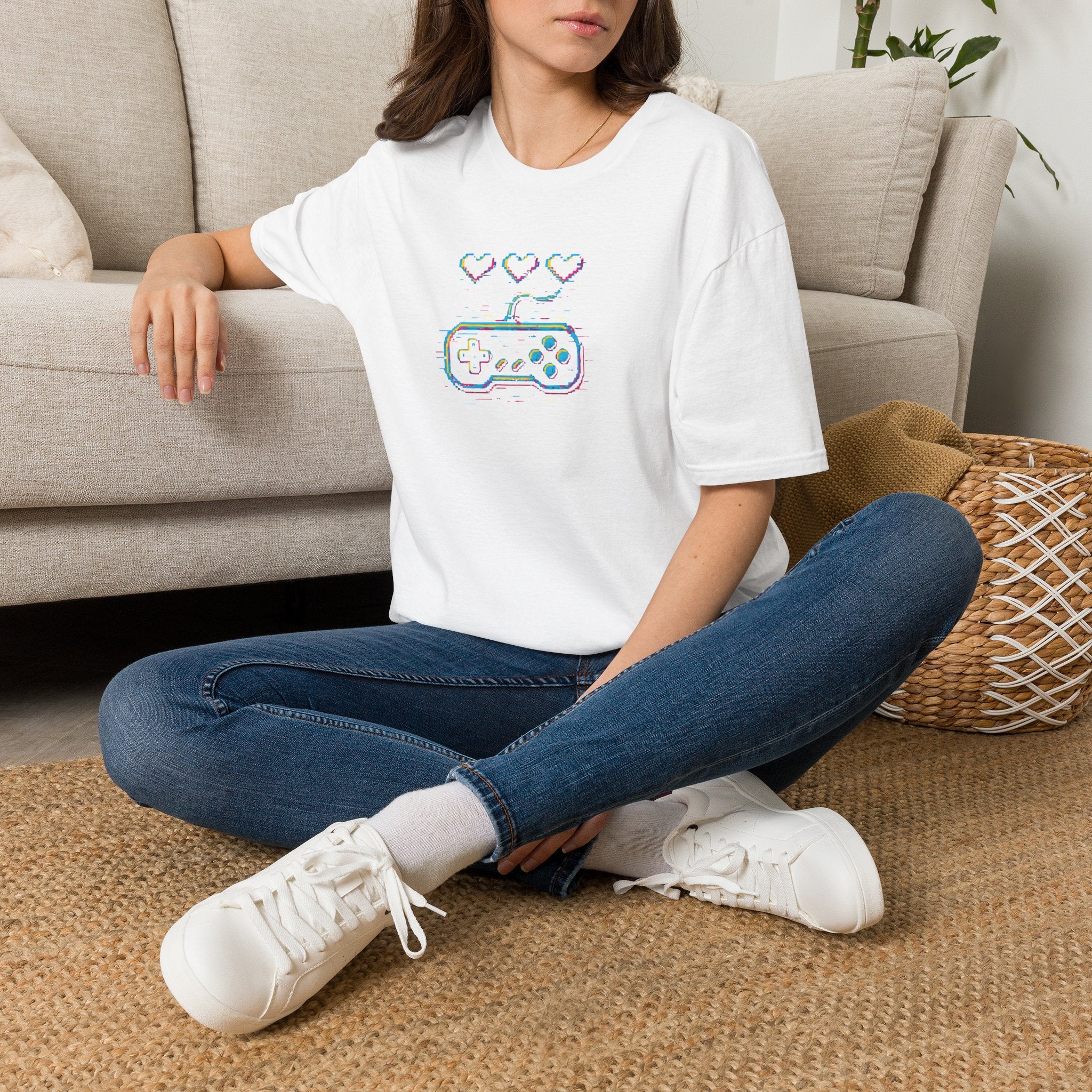 Three Hearts Gaming Controller T-Shirt