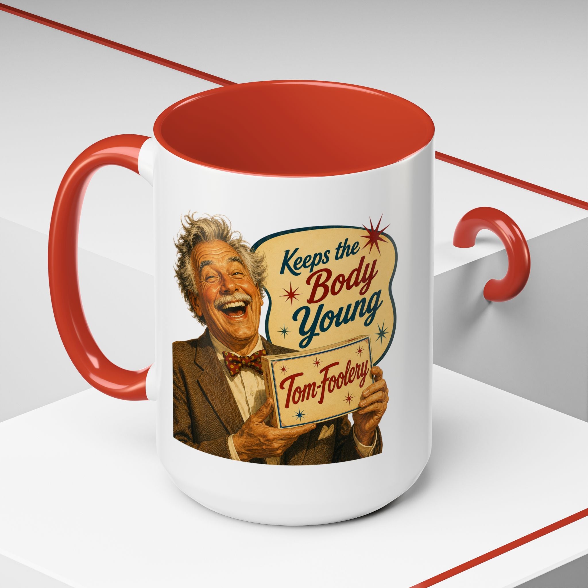 Tom Foolery Retro Accent Coffee Mug