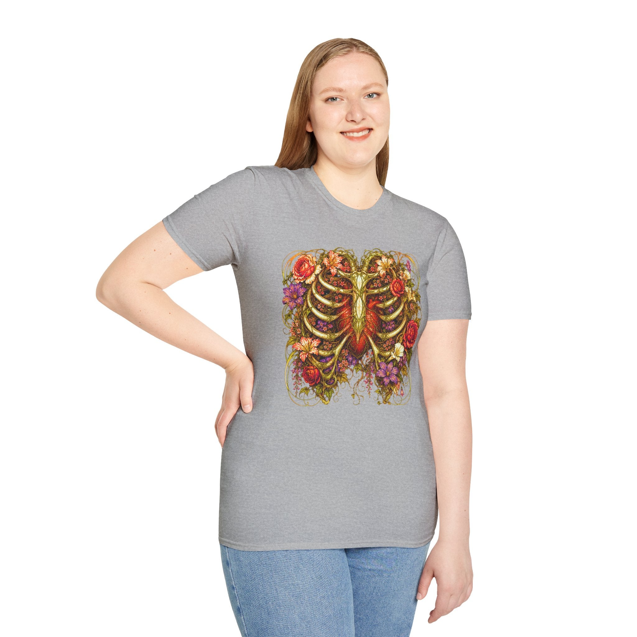 Nouveau Flower Ribcage T-Shirt