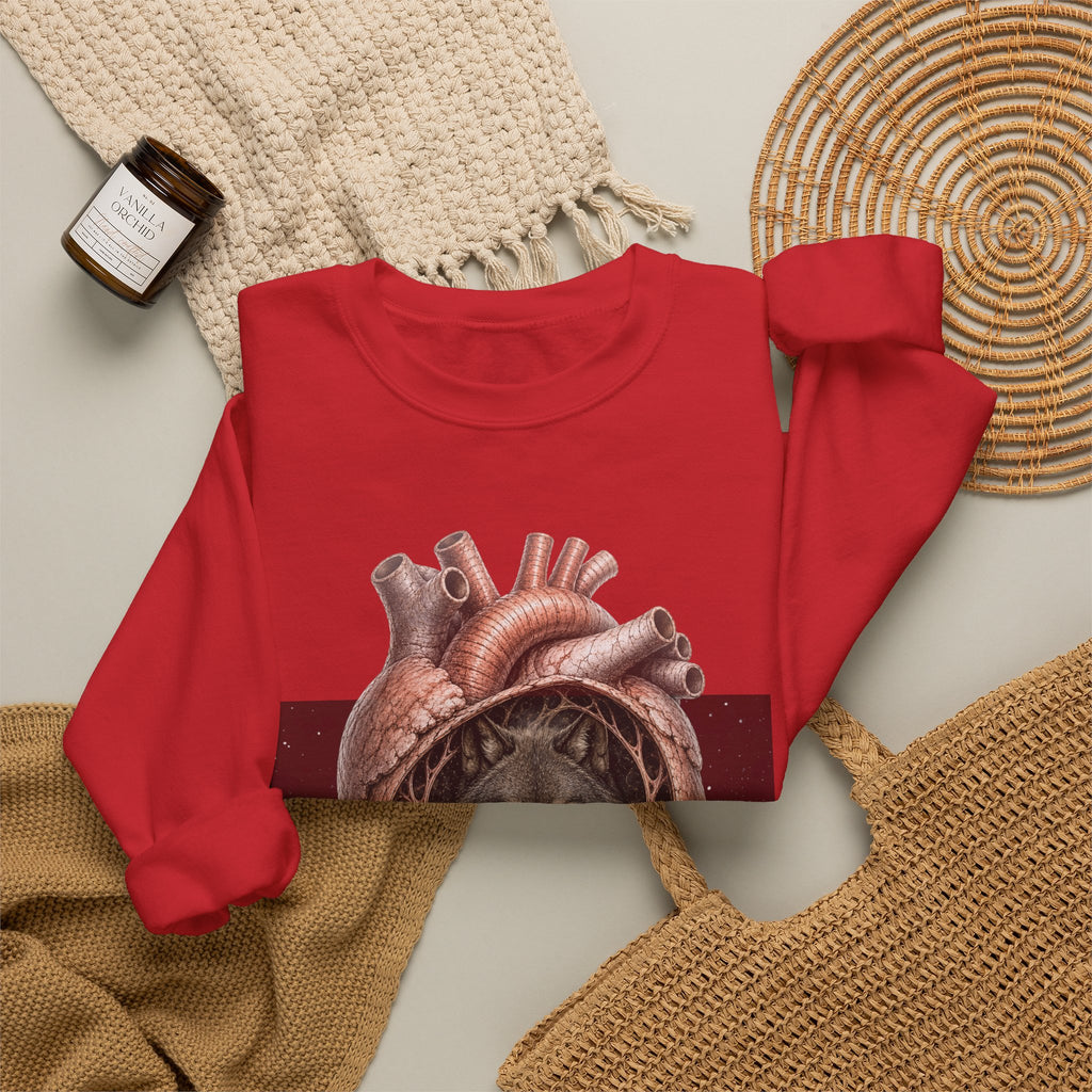 Wolf Heart Crewneck Sweatshirt