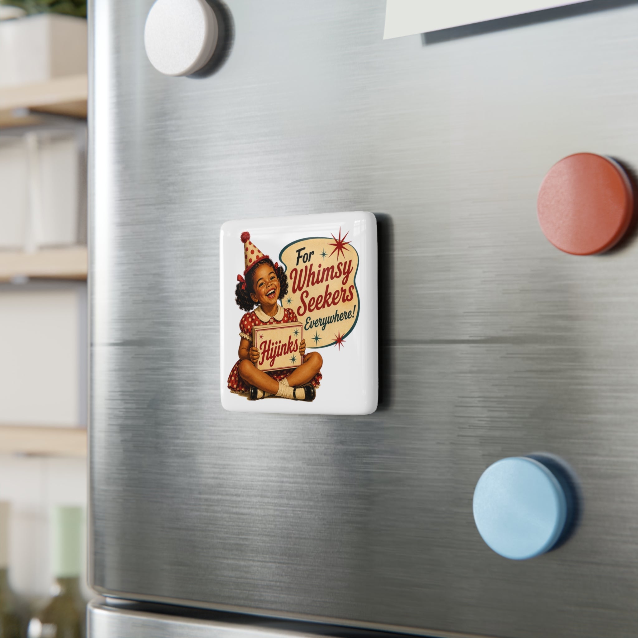 Hijinks Porcelain Magnet — Vintage Kitchen Decor