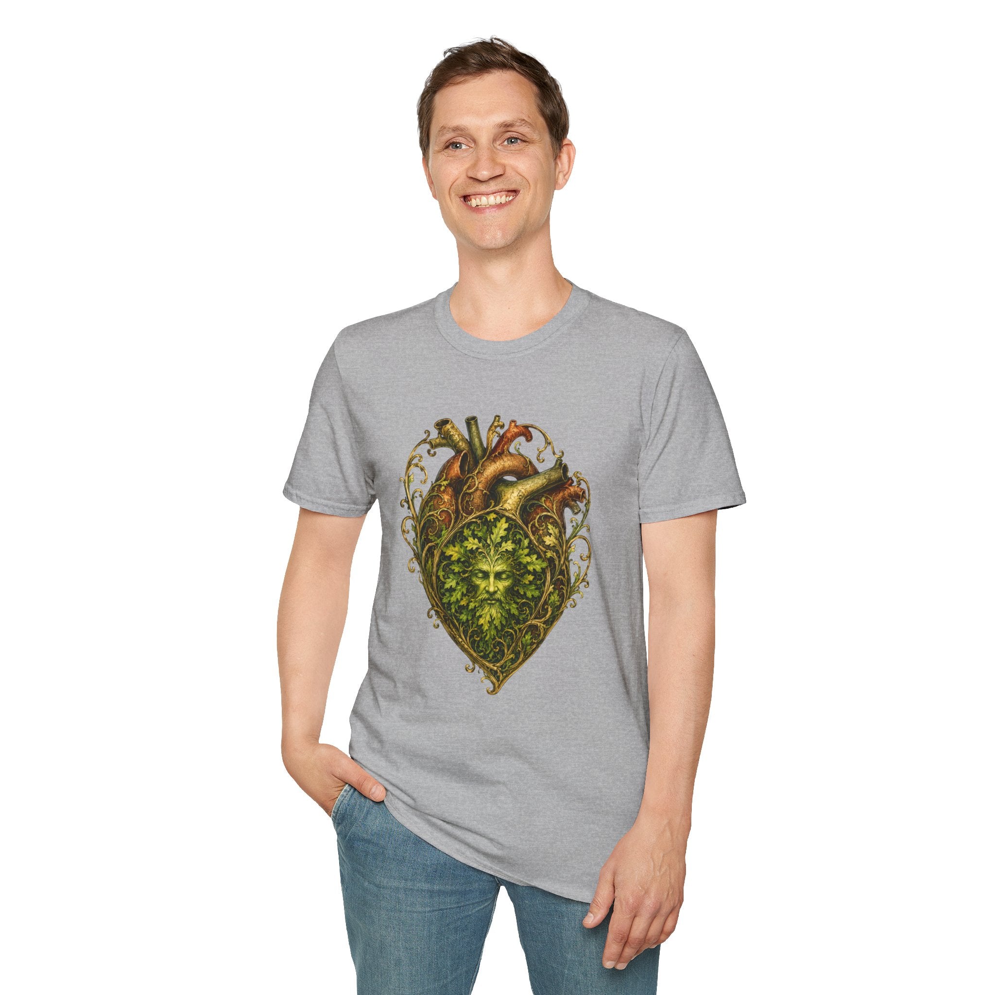 Green Man Heart T-Shirt