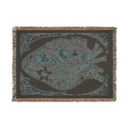 Floral Tapestry Throw Blanket — Vintage Bouquet Woven Blanket