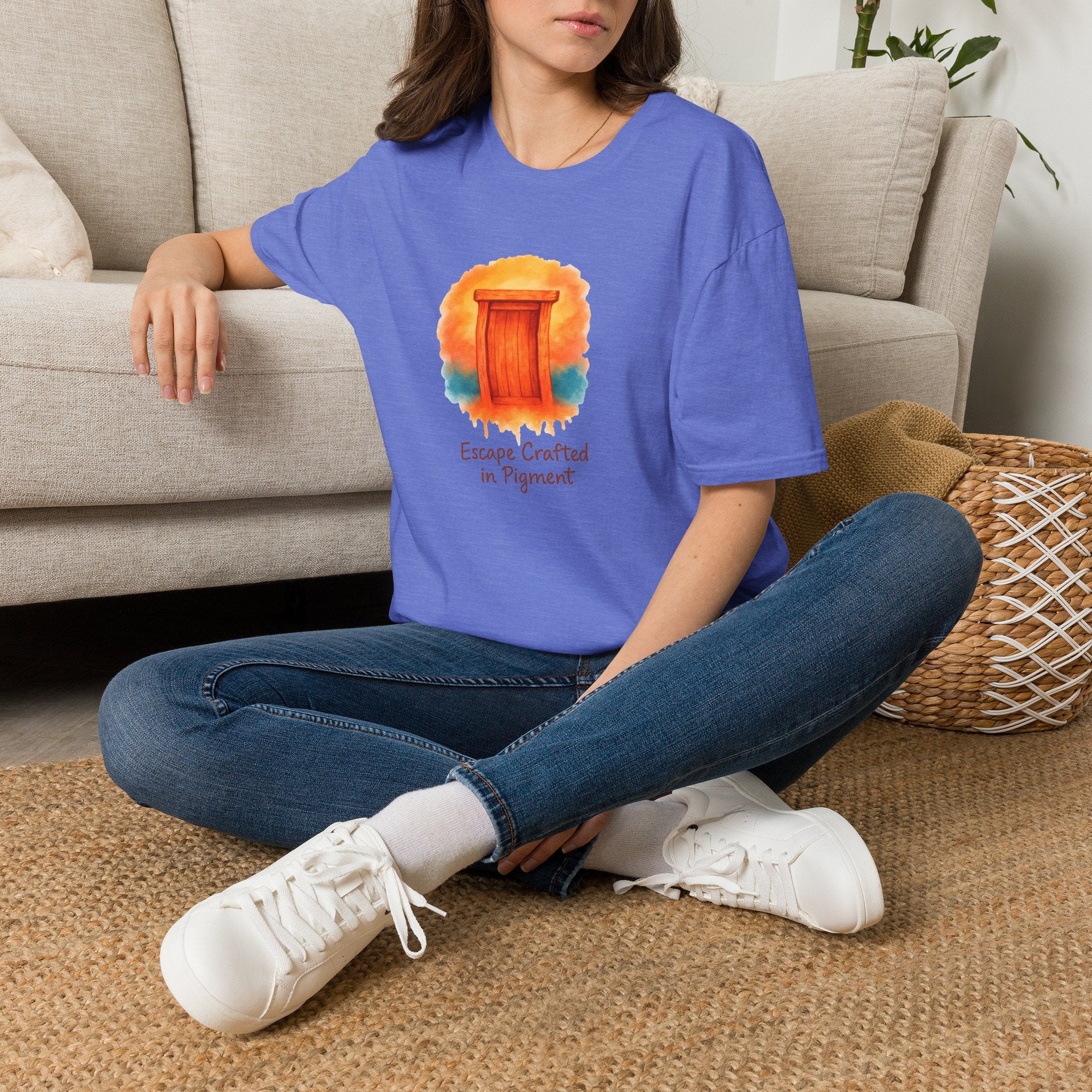 Wooden Door Illustration T-Shirt