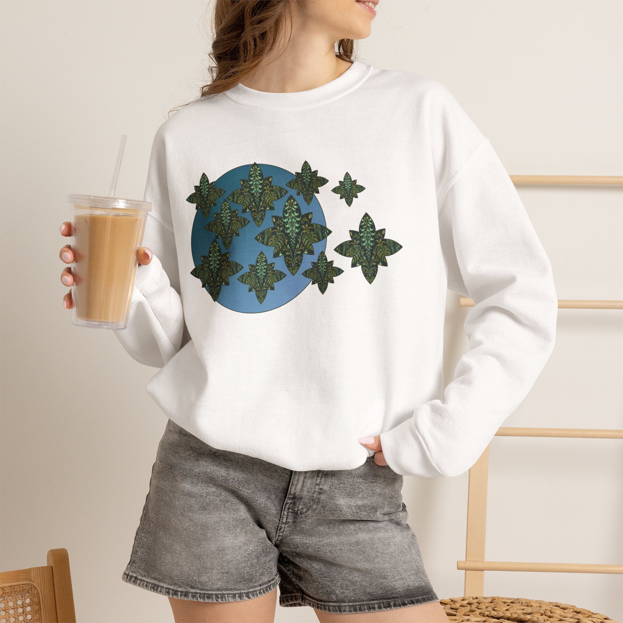 Jade Vine Crewneck Sweatshirt