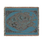 Floral Tapestry Throw Blanket — Vintage Bouquet Woven Blanket