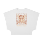 Three Muses Women's Cropped Dolman T-Shirt