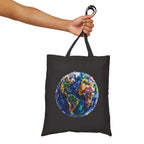Crystal Earth Tote Bag — Eco-Friendly Canvas Shopping Tote