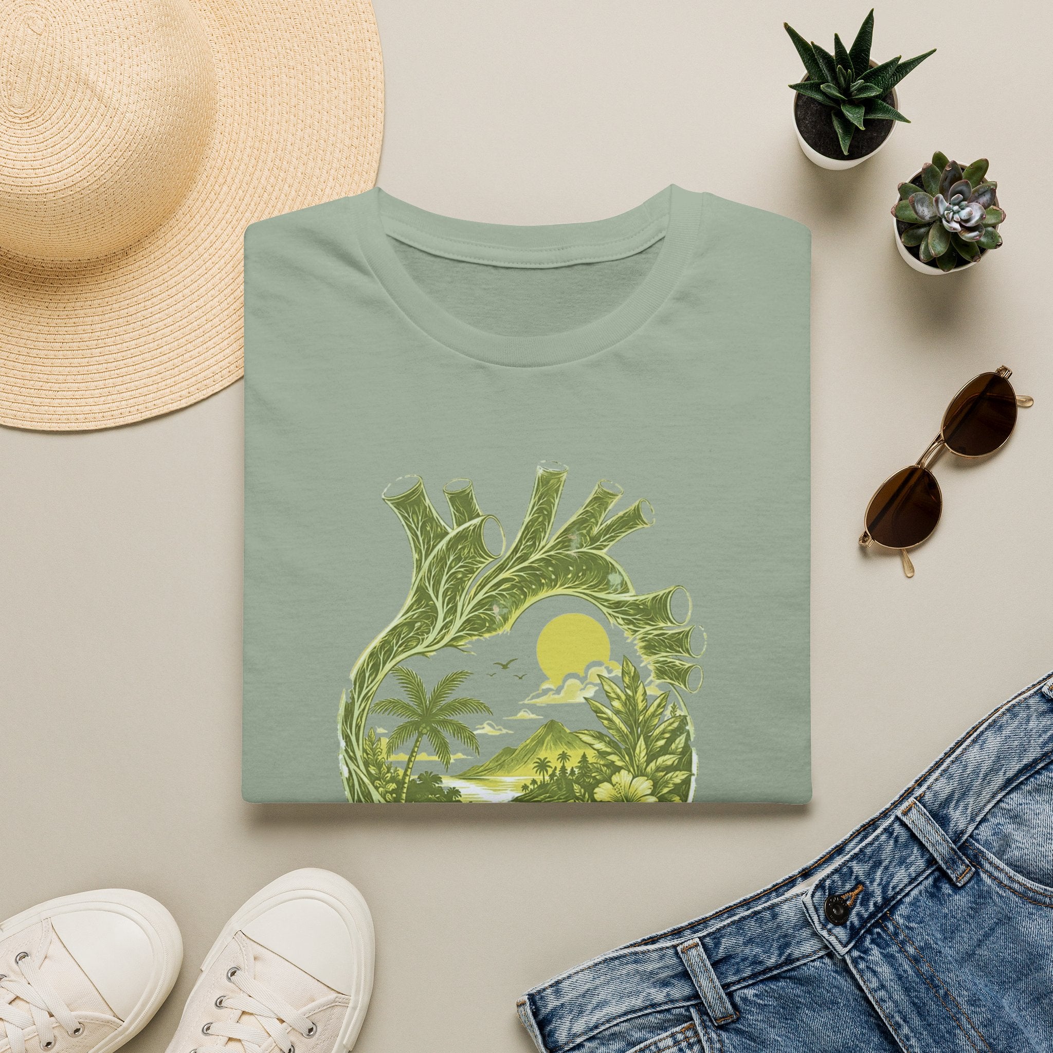 Tropical Heart T-Shirt