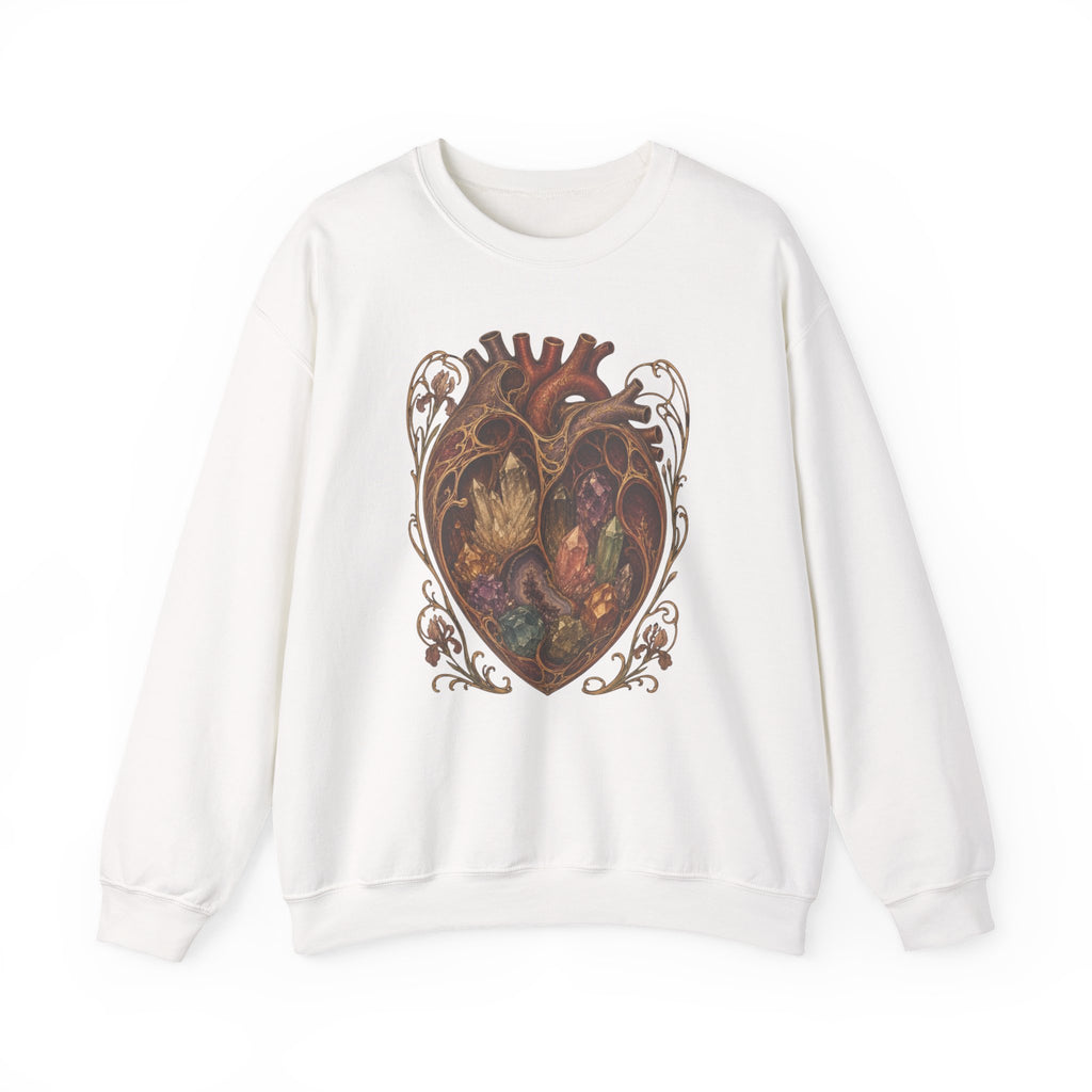 Crystal Heart Crewneck Sweatshirt