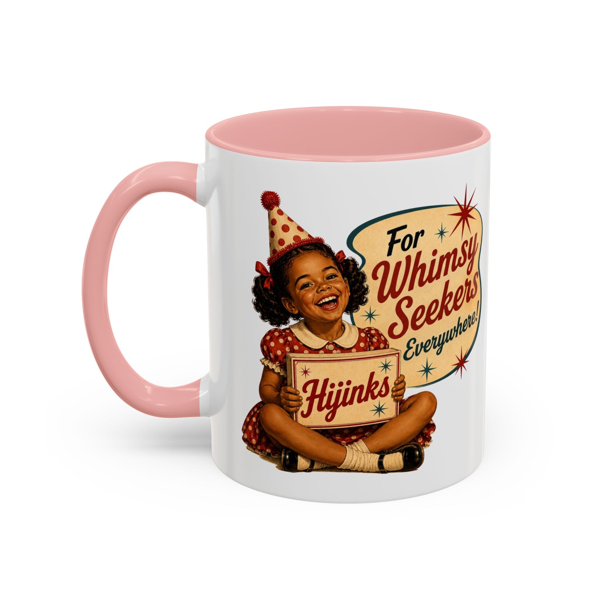 Retro 'For Whimsy Seekers Everywhere' Accent Coffee Mug