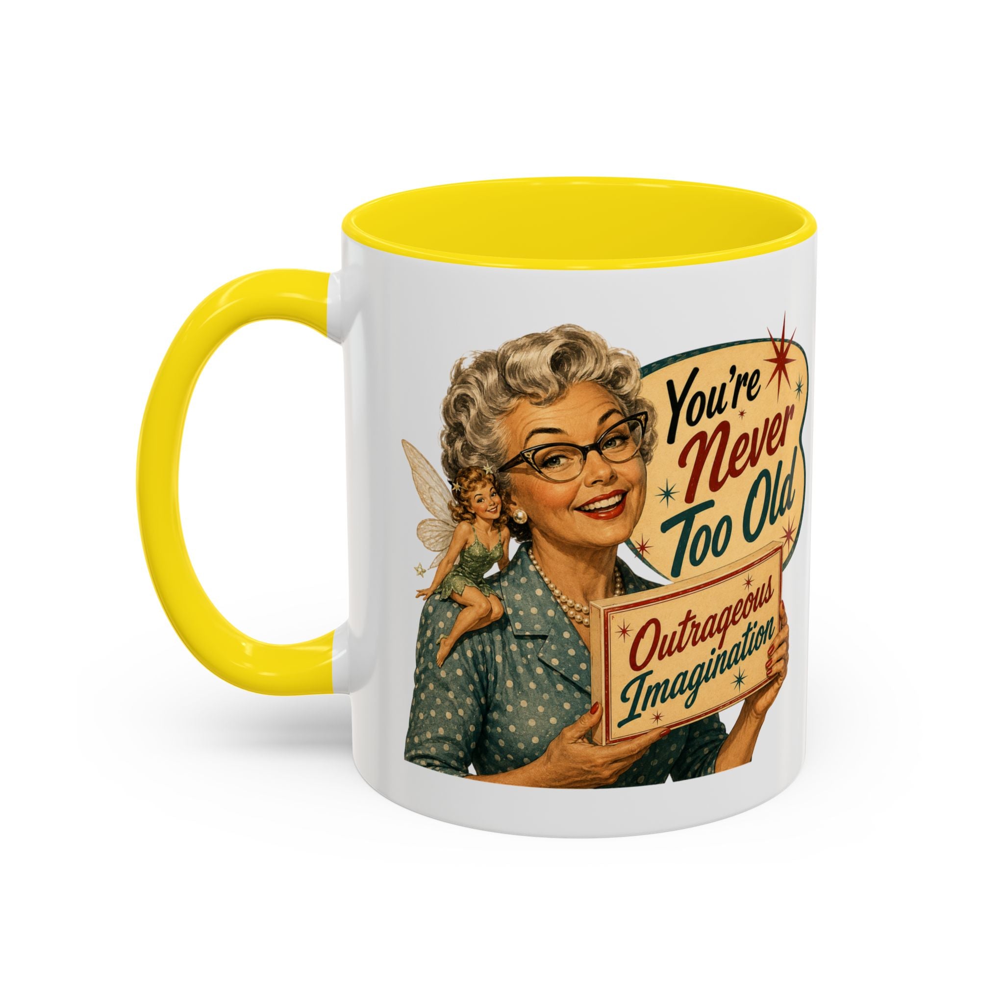 Outrageous Imagination Retro Accent Coffee Mug