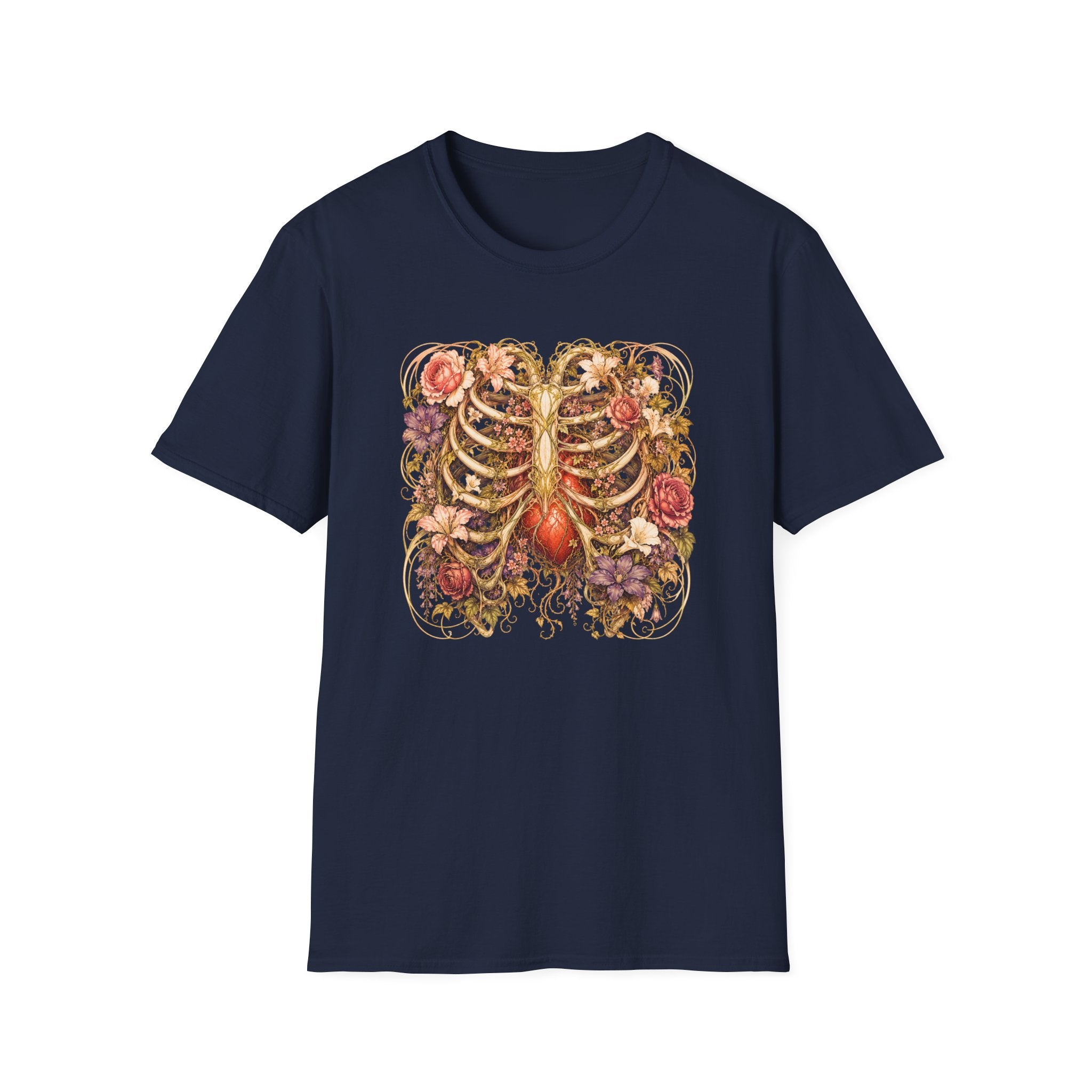 Nouveau Flower Ribcage T-Shirt