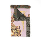 Floral Tapestry Throw Blanket — Vintage Bouquet Woven Blanket