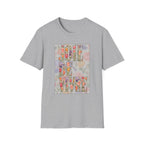 Joie de Vivre  Colorful Floral Graphic Tee