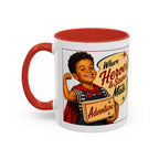 Retro 'Where Heroes & Scars Are Made' Accent Coffee Mug (11/15 oz)