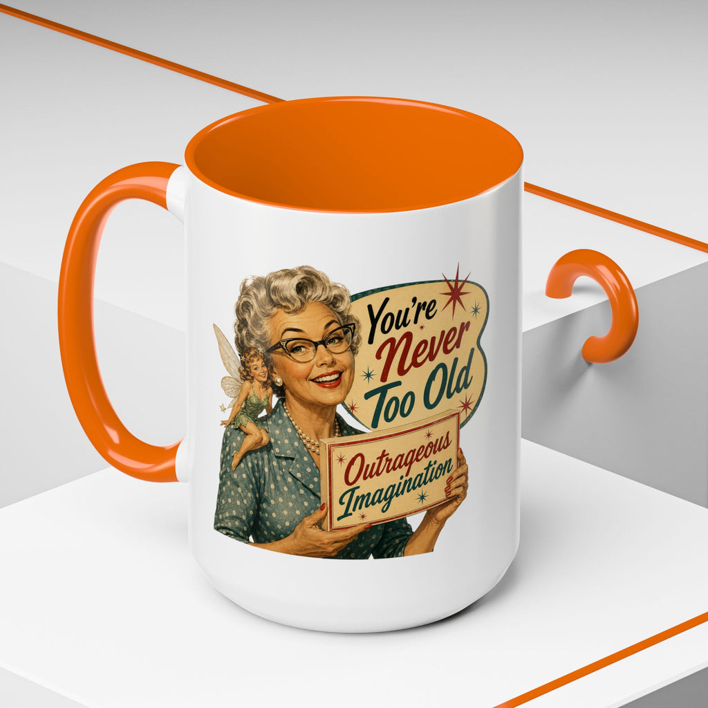 Outrageous Imagination Retro Accent Coffee Mug