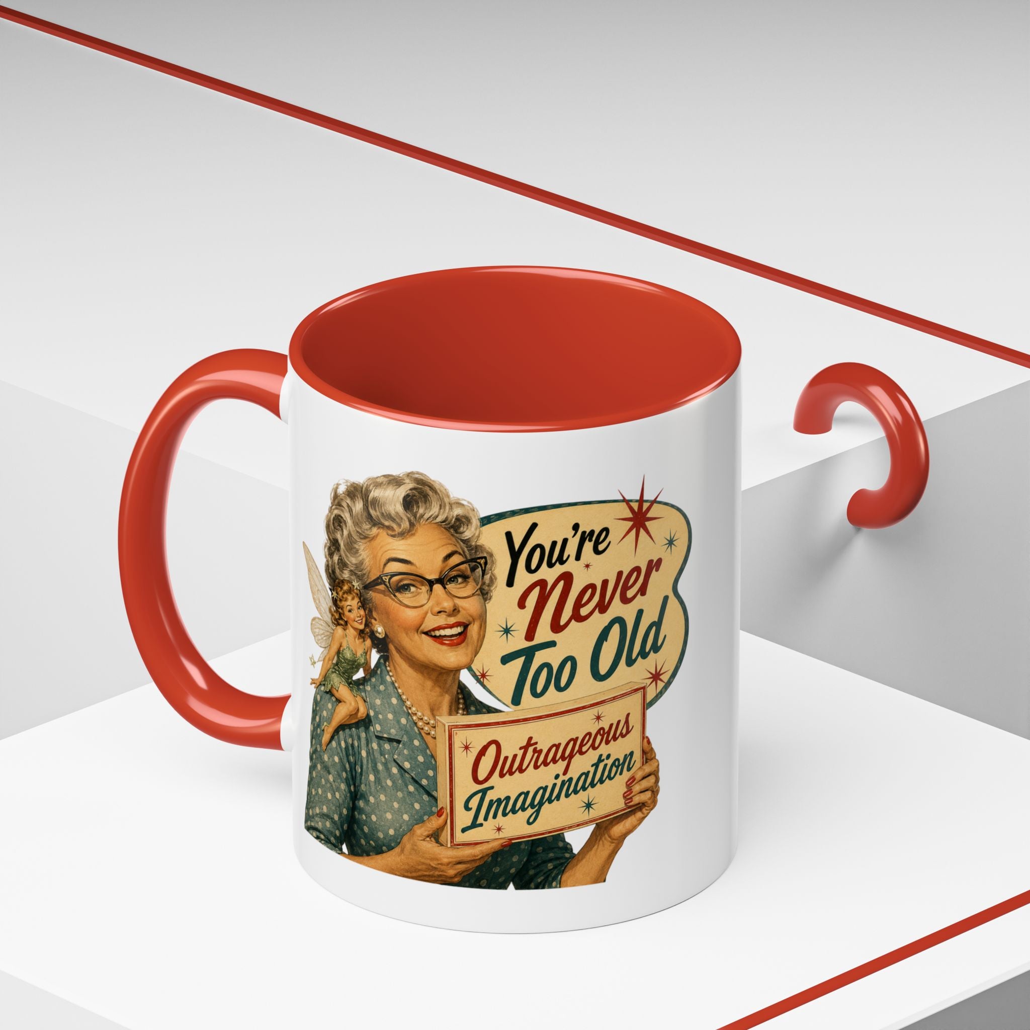 Outrageous Imagination Retro Accent Coffee Mug