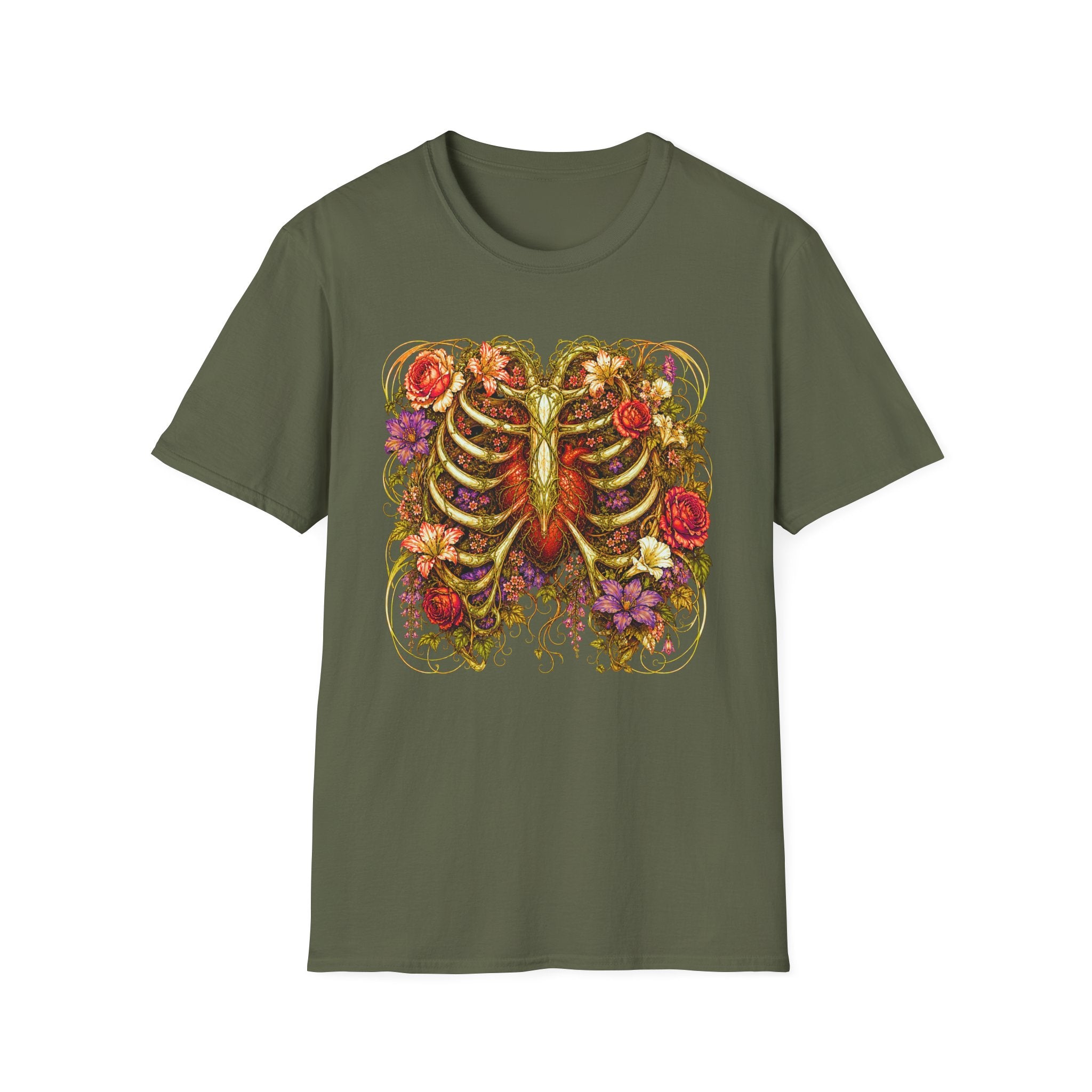 Nouveau Flower Ribcage T-Shirt