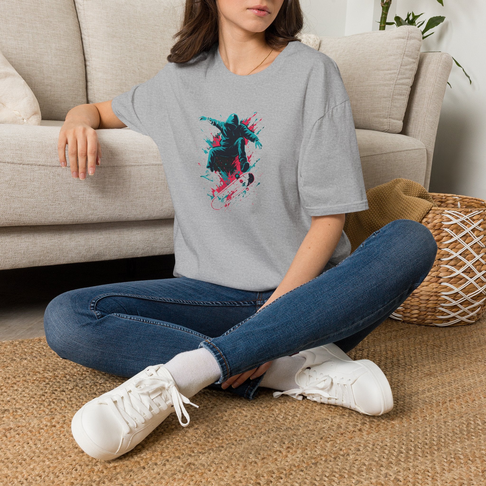 Hooded Skater Jump T-Shirt