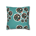 Anemones Faux Suede Square Pillowcase
