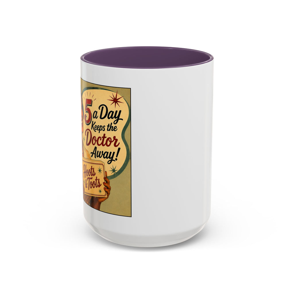 Vintage Coffee Mug – “A Day Keeps the Doctor Away!” Retro Diner Design (11/15oz)