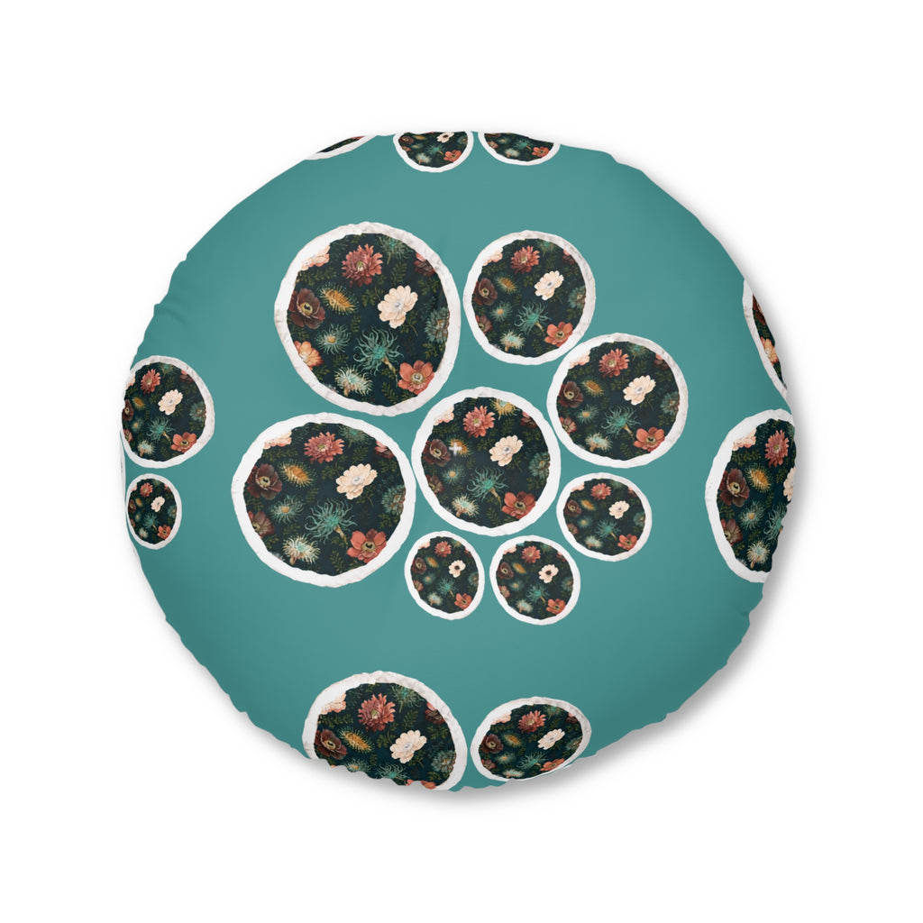 Anemones  Tufted Floor Pillow, Round